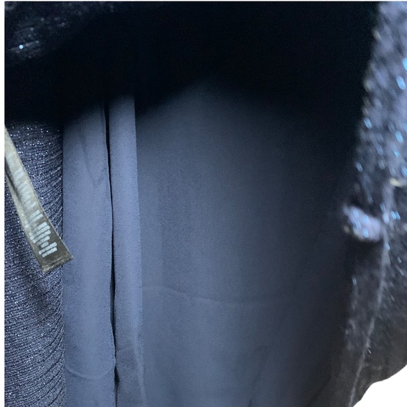 NWT WHBM Asymmetric Drape Sleeve Shimmer Sweater - Picture 5 of 7